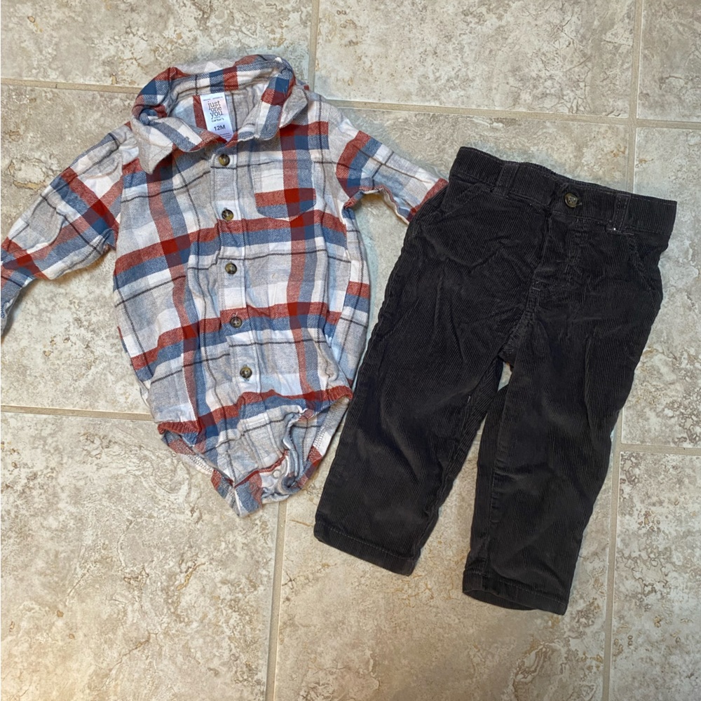Carter’s Baby Flannel and Corduroy Outfit